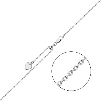 Цепочка из серебра плетения Якорное с регулируемой длиной (арт. 0306202з)