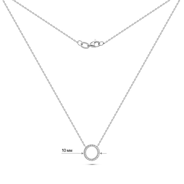 Золотое колье с бриллиантами (арт. 7111475202) – изображение 4