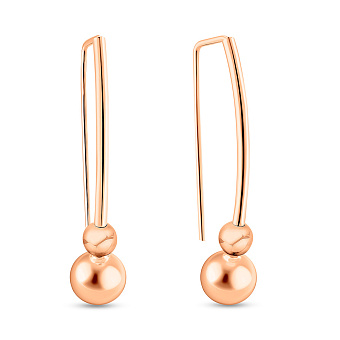 Золотые серьги Шар (арт. 100965/2)