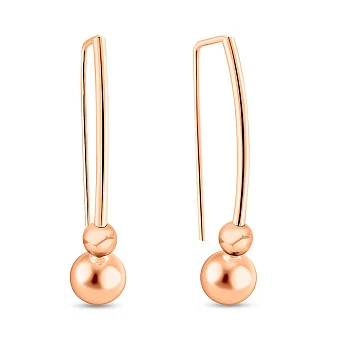 Золоті сережки Куля (арт. 100965/2)