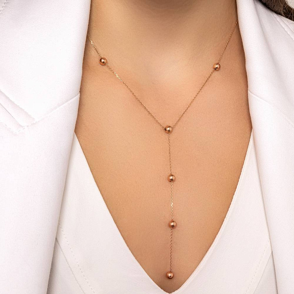 Золотое колье-галстук (арт. 360276) – изображение 2