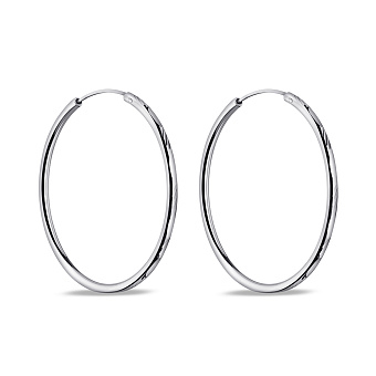 Серебряные серьги-кольца (арт. 7502/9825/40)