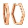 Сережки з червоного золота без каміння (арт. 110889) – зображення 1