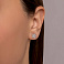 Серьги из белого золота с бриллиантами (арт. Т011639005б) – изображение 2