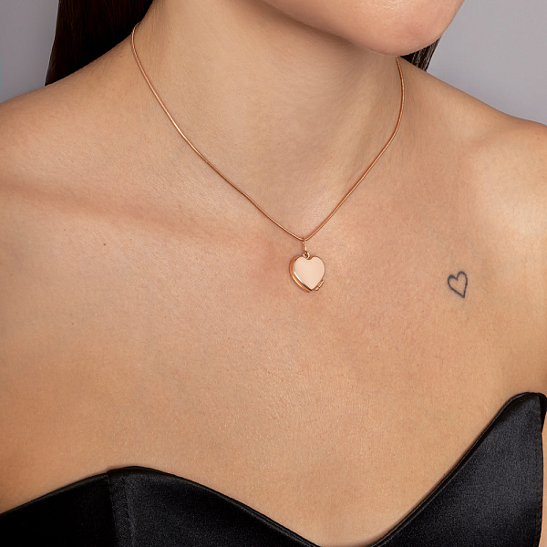 Золотой кулон для фотографии (арт. 422772) – изображение 3