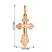 Золотий натільний хрестик з розп'яттям (арт. 501412) – зображення 4