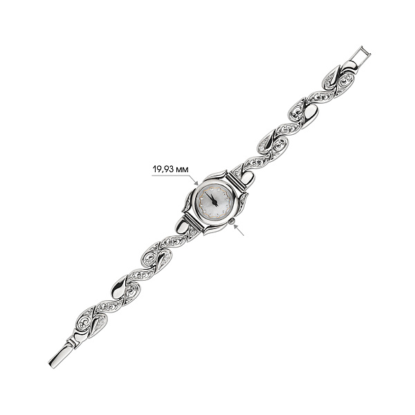 Часы из серебра с фианитами (арт. 7926/7110010) – изображение 2