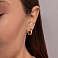 Золотые серьги конго (арт. 110451ж) – изображение 2