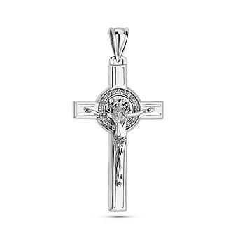 Фото Золотой крестик с фианитами (арт. 500245б)