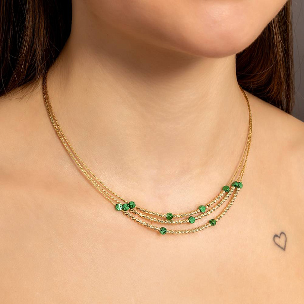 Колье Francelli из желтого золота (арт. 352941жз) – изображение 3