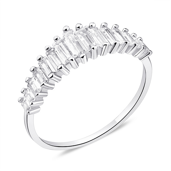 Кольцо серебряное с фианитами (арт. 7501/5966) – изображение 1