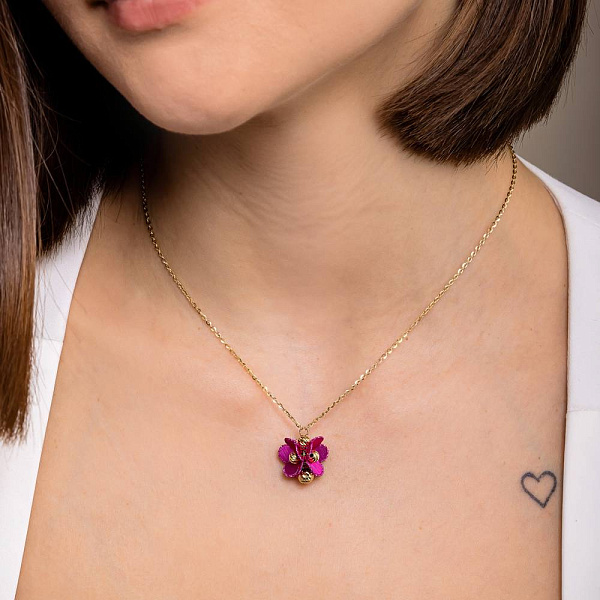 Кольє Francelli з жовтого золота (арт. 352707жмлн) – зображення 3