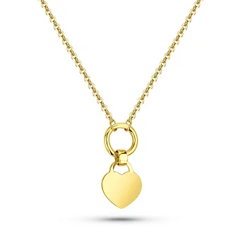Колье из желтого золота Сердечко (арт. 352673ж)