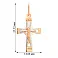 Золотий натільний хрестик з розп'яттям (арт. 529402) – зображення 2