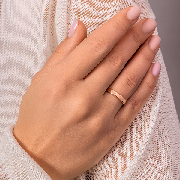 Обручка з червоного золота «Американка» (арт. 239230) – зображення 5