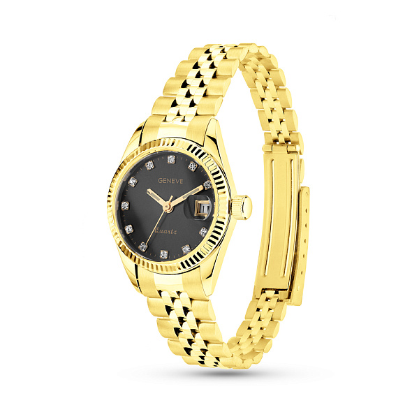 Часы из желтого золота с фианитами (арт. 260243жч) – изображение 1