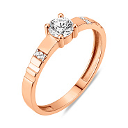 Фото Каблучка золота з фіанітами (арт. 141155)