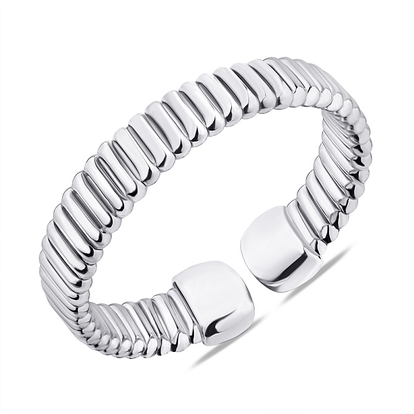Серебряное незамкнутое кольцо без камней (арт. 7501/6175) – изображение 1