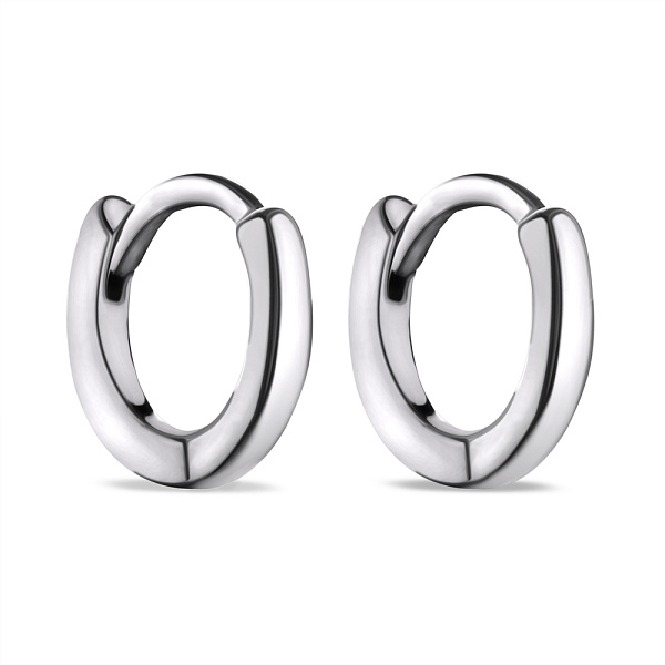 Серебряные серьги без камней (арт. 7502/3154/10) – изображение 1