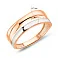Каблучка з червоного та білого золота (арт. 155678кб) – зображення 3