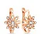 Детские сережки из золота «Цветы» с фианитами (арт. 107901) – изображение 1