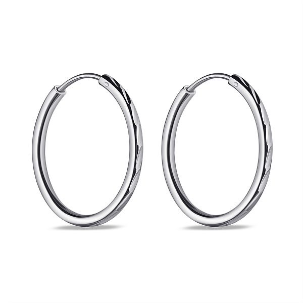 Серебряные серьги-кольца (арт. 7502/9850/25) – изображение 1