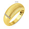 Золота каблучка з доріжкою із фіанітів (арт. 156735ж) – зображення 2
