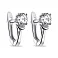 Серебряные серьги с фианитами (арт. 7502/21040р) – изображение 1