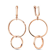 Фото Длинные золотые серьги с подвесками (арт. 110681)