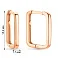 Золотые серьги без камней (арт. 109691/15) – изображение 4