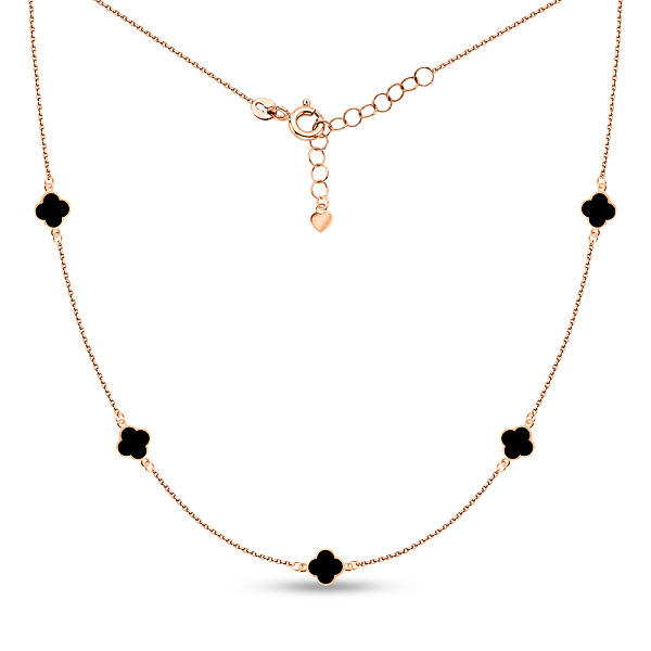 Колье из красного золота с эмалью (арт. 352867/7еч) – изображение 2