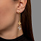 Золотые серьги с подвесками (арт. 103696жб) – изображение 2