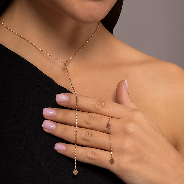 Кольє Fly з золота з регулюванням довжини (арт. 352376/1) – зображення 3