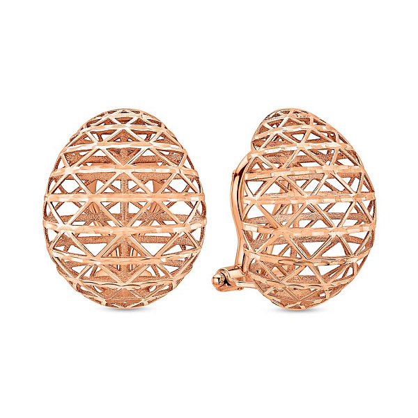 Золотые серьги без камней (арт. 102563) – изображение 1