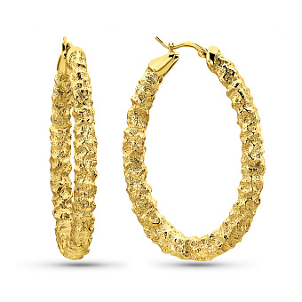 Фото Золотые серьги кольца Francelli (арт. е1091769/45ж)