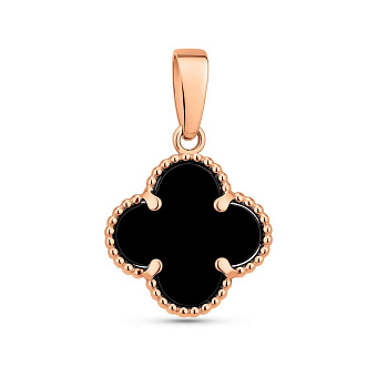 Золотой кулон с ониксом (арт. 441439/10о)