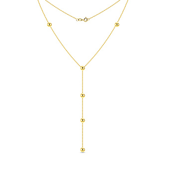 Колье-галстук из желтого золота (арт. 360276ж)