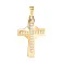 Хрестик з жовтого золота з фіанітами (арт. 443832ж) – зображення 1