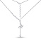 Серебряное колье Бабочка без камней (арт. 7507/2227) – изображение 2