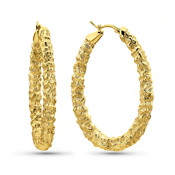 Золотые серьги кольца Francelli (арт. е1091769/45ж) – изображение 1