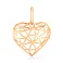 Золотой кулон Сердечко  (арт. 440960) – изображение 1