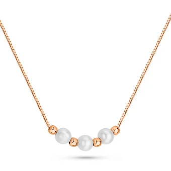 Золоте кольє з перлами (арт. 352786прлб)