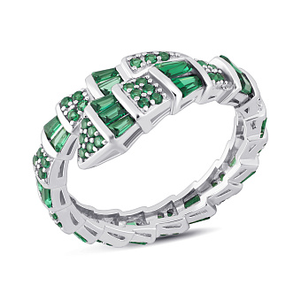 Серебряное кольцо Змея (арт. 7501/8347аз)
