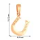 Золотая подвеска "Подкова" без камней (арт. 440660) – изображение 2
