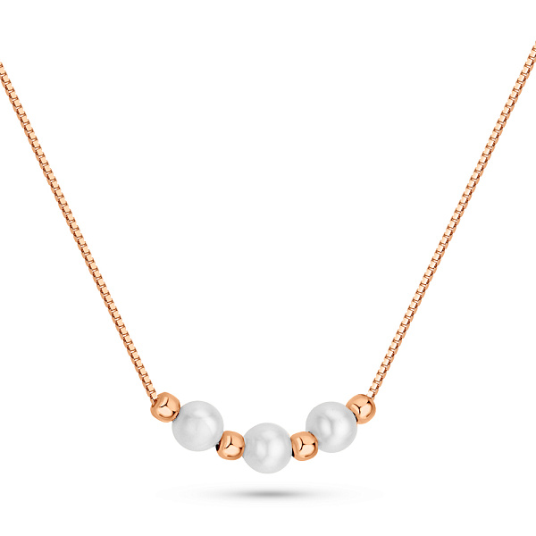 Золоте кольє з перлами (арт. 352786прлб) – зображення 1