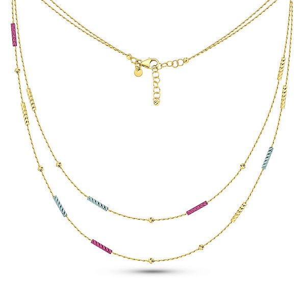 Золотое колье Francelli (арт. 352581жмлнг) – изображение 1