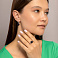 Серебряные серьги с авантюрином (арт. 7502/2250Авч) – изображение 3
