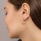 Золотые сережки Сердечки (арт. 1101058) – изображение 3