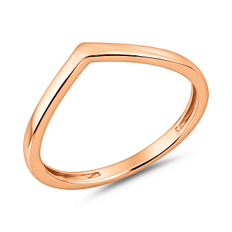 Фото Золотое кольцо без камней (арт. 140762)