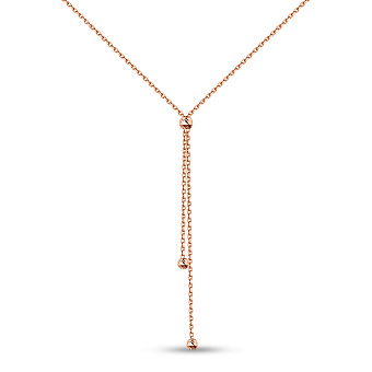 Колье из красного золота без камней (арт. 360180)